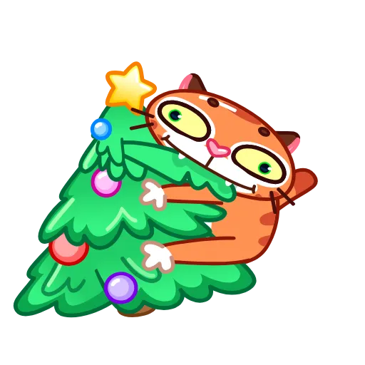 😠 Стикер «Christmas Tiger» для Telegram
