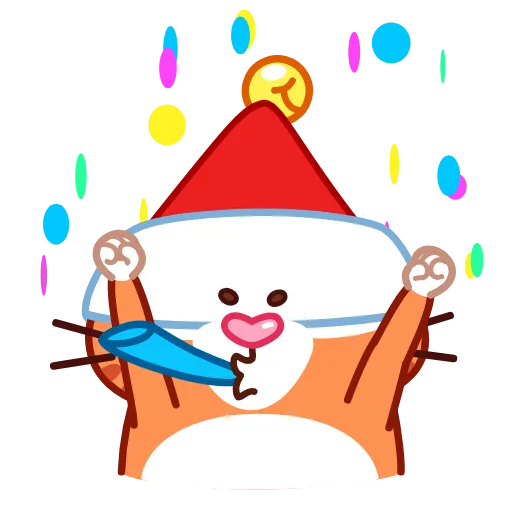 🥳 Стикер «Christmas Tiger» для Telegram