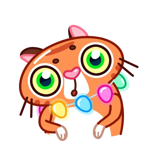 🤷 Стикер «Christmas Tiger» для Telegram