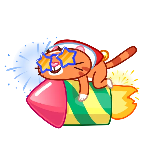 🎆 Стикер «Christmas Tiger» для Telegram