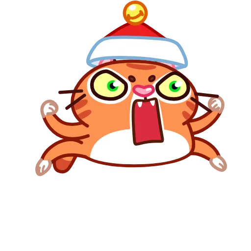 😡 Стикер «Christmas Tiger» для Telegram