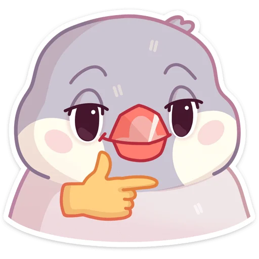 🤔 Стикер «Пухлик» для Telegram