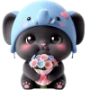 💐 Эмодзи «Пушистый слоник» для Telegram