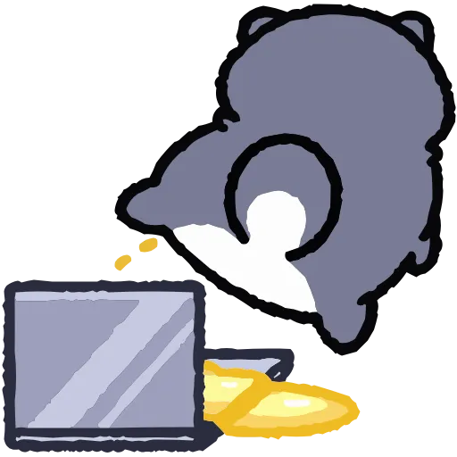 🫥 Эмодзи «Набор эмоджи с хаски Дуком из ВК в качестве» для Telegram