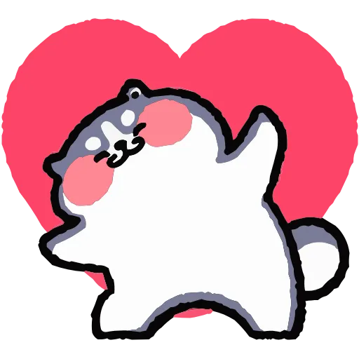 🥰 Эмодзи «Набор эмоджи с хаски Дуком из ВК в качестве» для Telegram