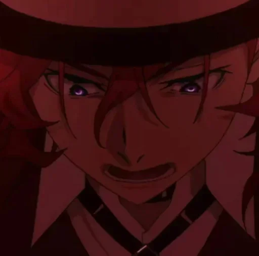 〰 Стикер «Chuuya Nakahara Bungou Stray Dogs» для Telegram