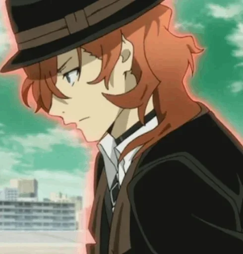〰 Стикер «Chuuya Nakahara Bungou Stray Dogs» для Telegram