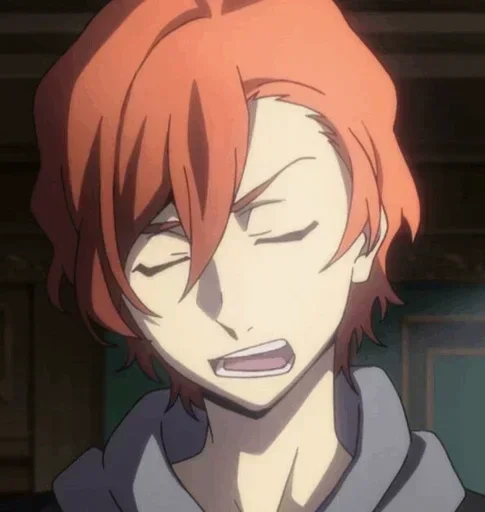 〰 Стикер «Chuuya Nakahara Bungou Stray Dogs» для Telegram