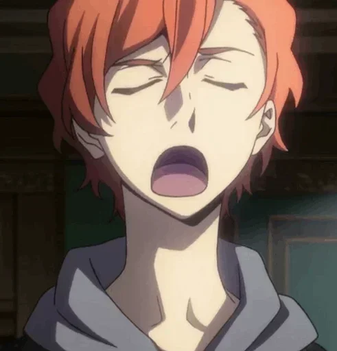〰 Стикер «Chuuya Nakahara Bungou Stray Dogs» для Telegram