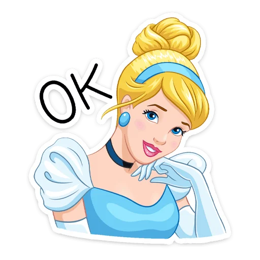 👌 Стикер «Золушка» для Telegram