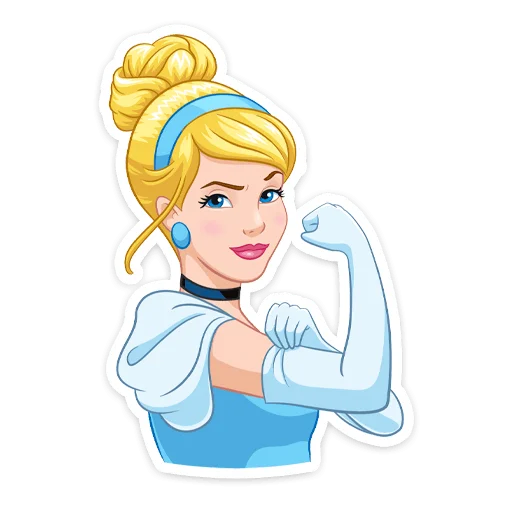💪 Стикер «Золушка» для Telegram