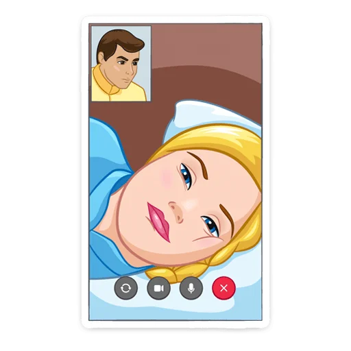 🤙 Стикер «Золушка» для Telegram