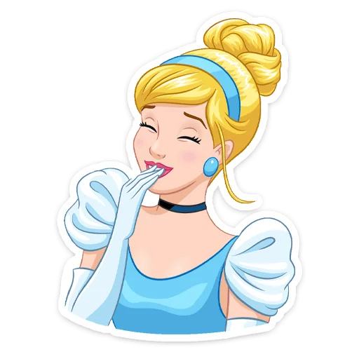 😄 Стикер «Золушка» для Telegram