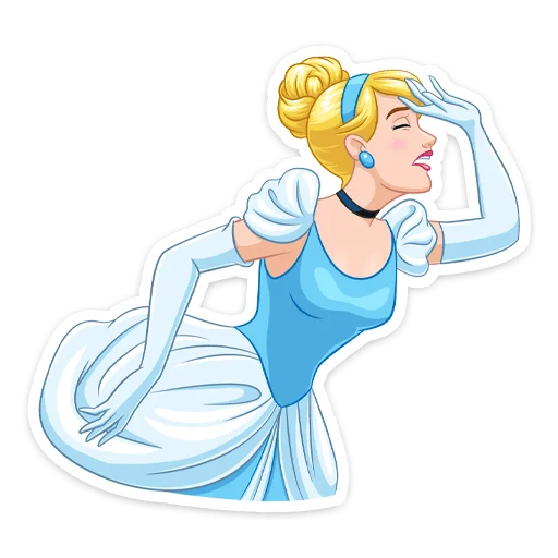 👀 Стикер «Золушка» для Telegram