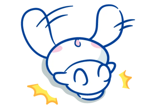 🐇 Стикер «ㅤᦈ 、 ⋆» для Telegram