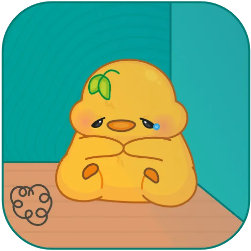 😢 Эмодзи «цыплёнок ()» для Telegram