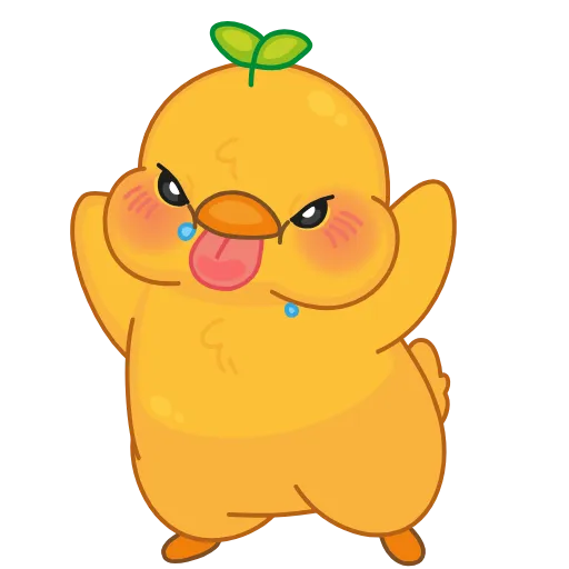 😛 Эмодзи «цыплёнок ()» для Telegram