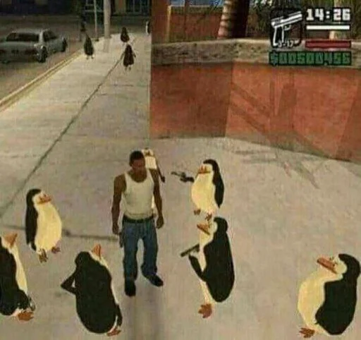 🐧 Стикер «CJ / Gta san andreas» для Telegram