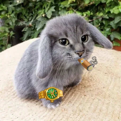 🤩 Стикер «кот и куки» для Telegram