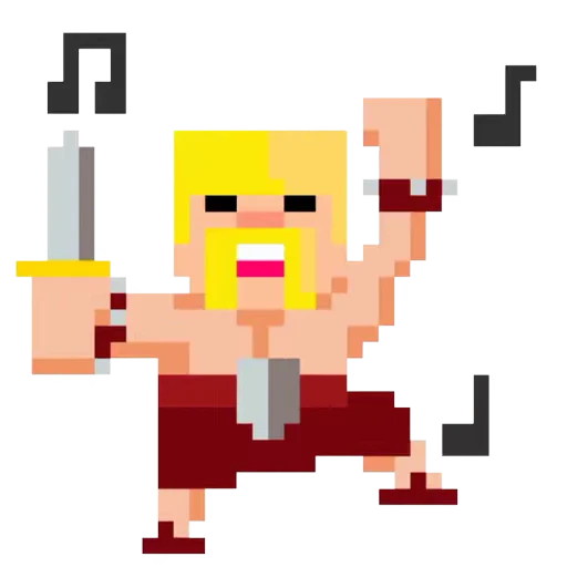 Стикерпак Clash pixels для Telegram — скачать