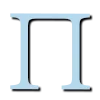 🩵 Эмодзи «Голубые буквы с тенью, русские и английские» для Telegram