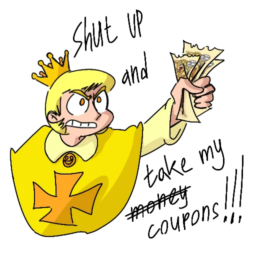 💵 Стикер «Земля Королей» для Telegram