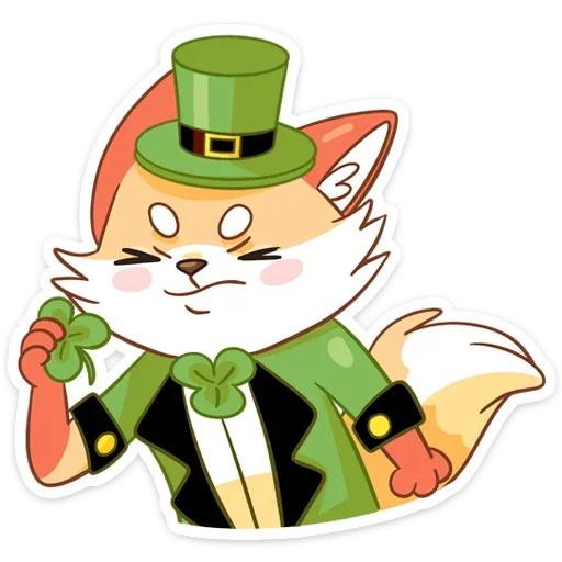 🥴 Стикер «Клеверок» для Telegram