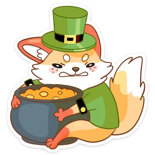💰 Стикер «Клеверок» для Telegram