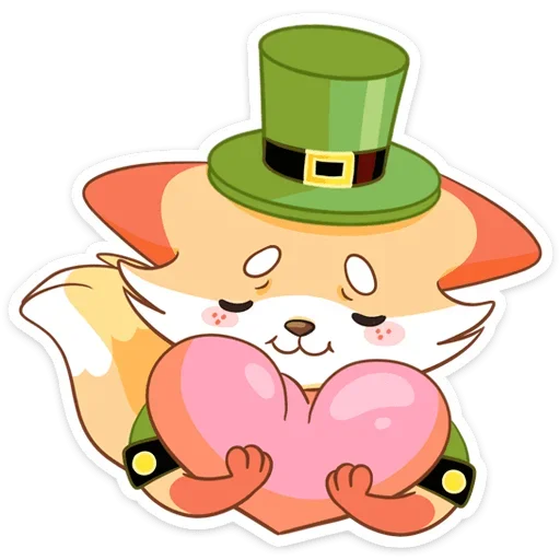 ❤️ Стикер «Клеверок» для Telegram