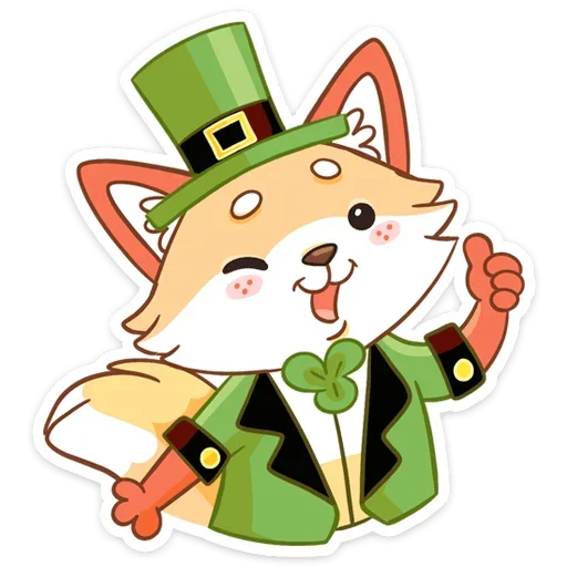 👍 Стикер «Клеверок» для Telegram