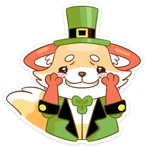 ☺️ Стикер «Клеверок» для Telegram