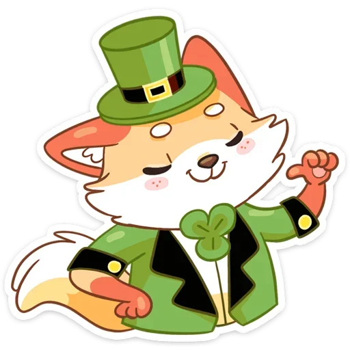 ☺️ Стикер «Клеверок» для Telegram