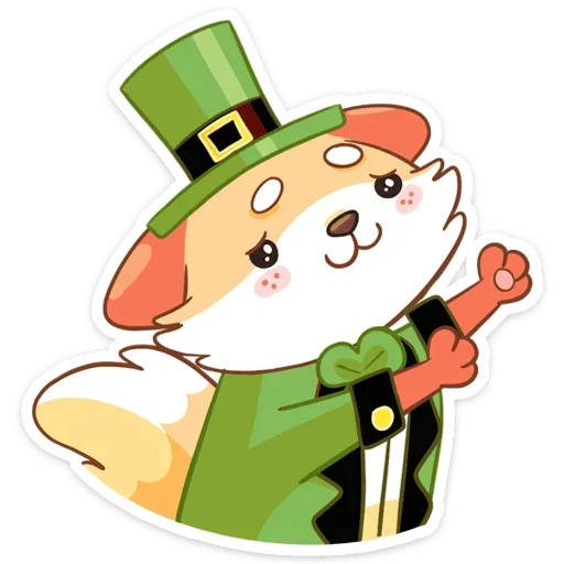 🤗 Стикер «Клеверок» для Telegram