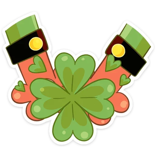 ☘️ Стикер «Клеверок» для Telegram