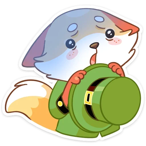 😬 Стикер «Клеверок» для Telegram
