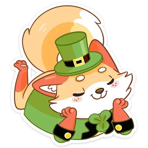 ☺️ Стикер «Клеверок» для Telegram