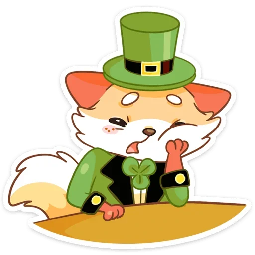 ☹️ Стикер «Клеверок» для Telegram
