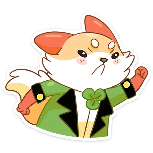 😡 Стикер «Клеверок» для Telegram