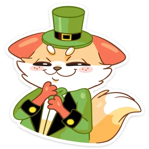 😈 Стикер «Клеверок» для Telegram