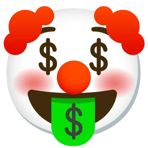 🤑 Стикер «Clown Клоун» для Telegram