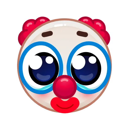 🥹 Стикер «Clown emoji» для Telegram