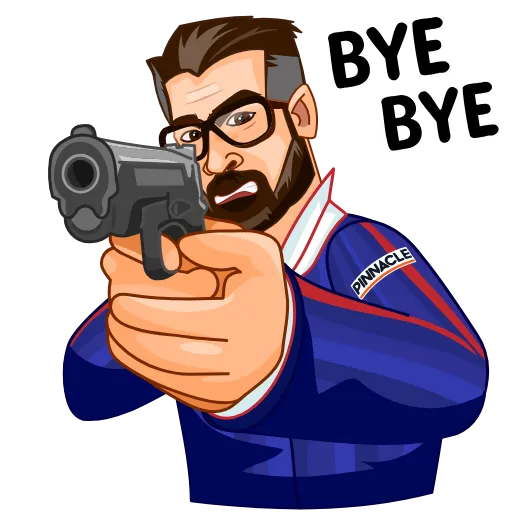 🔫 Стикер «pinnacle cashback» для Telegram