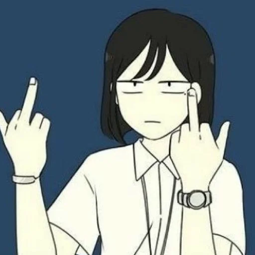 🖕 Стикер «Anime Аниме» для Telegram