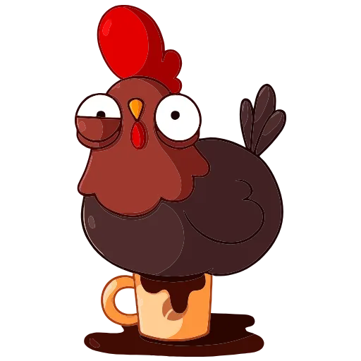 ☕️ Эмодзи «Петушок Петя» для Telegram