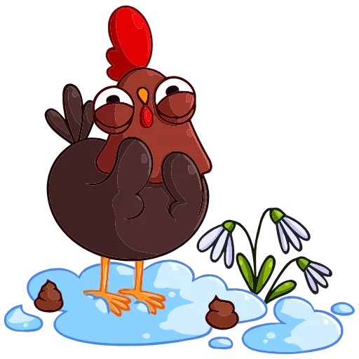 🌹 Эмодзи «Петушок Петя» для Telegram