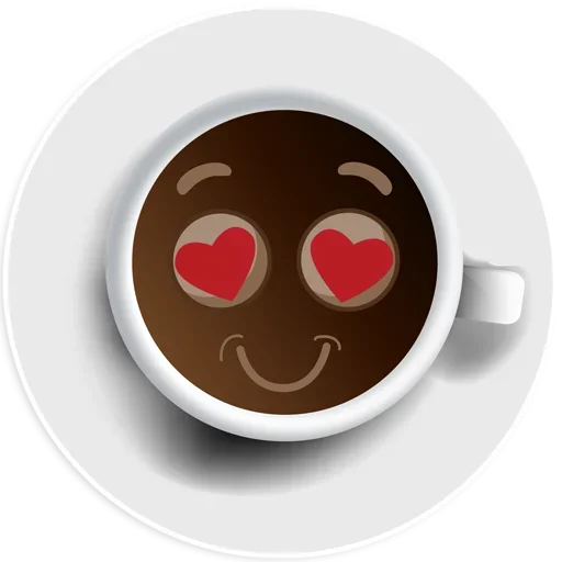😍 Стикер «Coffee Smile» для Telegram