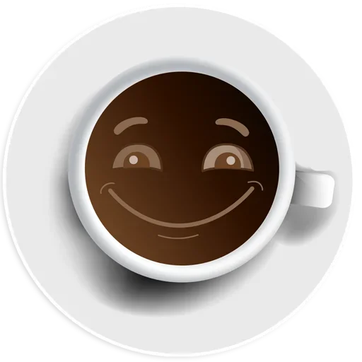 😊 Стикер «Coffee Smile» для Telegram