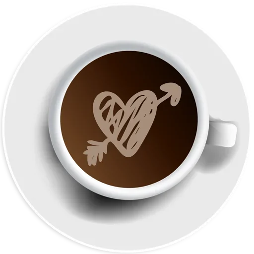 💘 Стикер «Coffee Smile» для Telegram