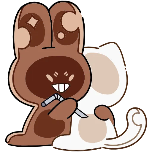 😈 Эмодзи «Сливкис и Кофик» для Telegram