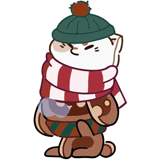 🤒 Эмодзи «Сливкис и Кофик» для Telegram